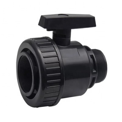 1/2"-4" pvc plastic PVC valve for irrigation PVC Single Union ball valve black female union valve