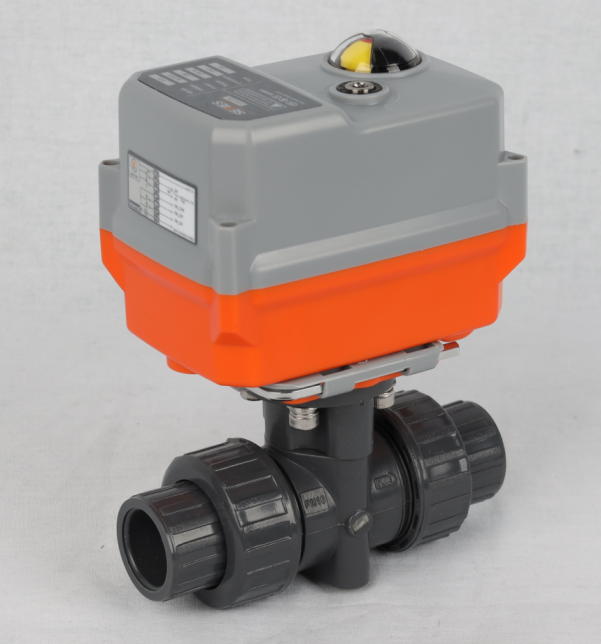 2 Way Pvc Electric Operated Ball Valve Wireless 24v 230v Electric Actuator Ball Valve