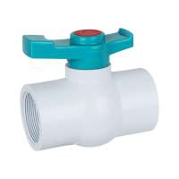 UPVC Ball Valve New handle  plastic ball valve Price BSP  standard size 1/2"-8"