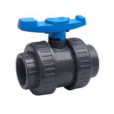 South American Type Plastic Manufacturer Double union Plastic ball valve