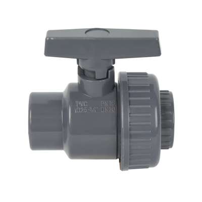 PVC Single union ball valve plastic ball valve color optional