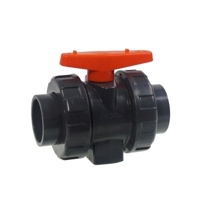 OEM Support China Red Handle Double Union PVC Ball Valve