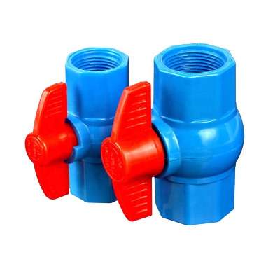 China Professional Plastic PVC Blue Threaded Bangladesh Octagonal Ball Valve