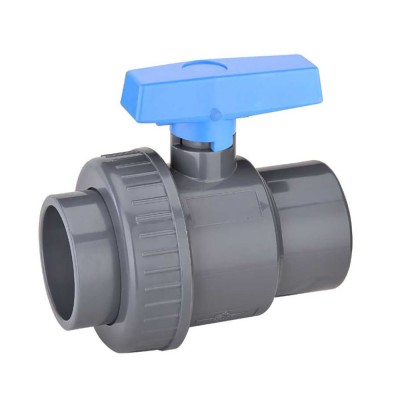 Agriculture Blue Handle Single Union PVC Ball Valve