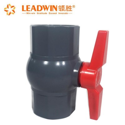 gray body octagonal PVC ball valve price list