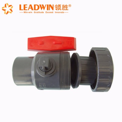 Agricultural Irrigation System 1/2"-2" plastic pvc single union ball valve