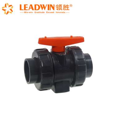 PVC Plastic Double Union Ball Valve dn20 UPVC Union Ball Valves