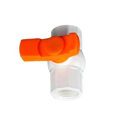 India Orange Short Handle DIN Socket PVC Ball Valve