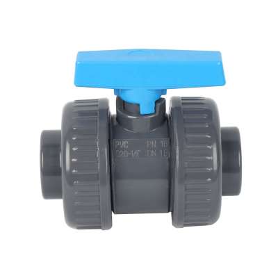 PVC Plastic Manufacturer Double True union Plastic PVC ball valve